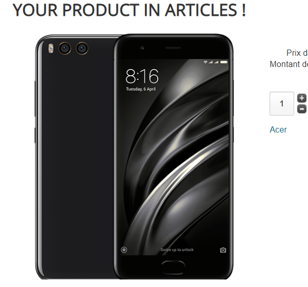 Plugin produit dans article